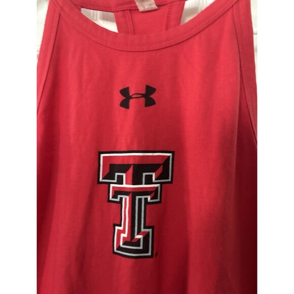 Texas Tech Red Raiders Under Armour Sleeveless Shirt Women's Red Small - Picture 4 of 5